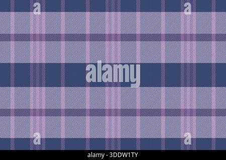 Tissu à carreaux doux textile, motif vectoriel à carreaux royaux. Texture de fond pur tartan sans couture dans la palette de couleurs bleues et claires. Illustration de Vecteur