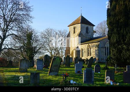 Église Sainte Marie la Vierge, Clothall Banque D'Images