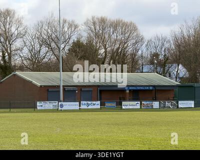 Terrain du club de football de Maghull. Terrains de jeu Old Hall Maghull Banque D'Images