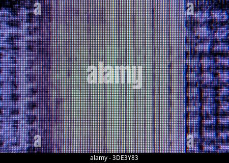 Macrophotographie détaillée du moniteur LCD Banque D'Images