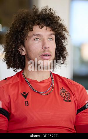 Lagos, Portugal. 05 janvier 2026. Marlon Fossey de Standard photographié lors du camp d'entraînement hivernal de l'équipe belge de football Standard de Liège, à Lagos, Portugal, lundi 05 janvier 2026. BELGA PHOTO RICARDO NASCIMENTO crédit : Belga News Agency/Alamy Live News Banque D'Images