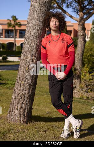 Lagos, Portugal. 05 janvier 2026. Marlon Fossey de Standard photographié lors du camp d'entraînement hivernal de l'équipe belge de football Standard de Liège, à Lagos, Portugal, lundi 05 janvier 2026. BELGA PHOTO RICARDO NASCIMENTO crédit : Belga News Agency/Alamy Live News Banque D'Images