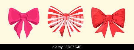 Arcs de Noël colorés dans différents styles pour des idées de décoration festive Illustration de Vecteur