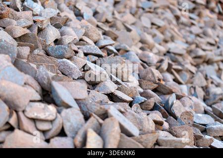 PIECES de fonte formant un gros pieu pour la production D'acier Banque D'Images