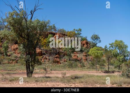 Horsetailer's gorge, Lake Dunn sculpture Trail, Queensland, Australie Banque D'Images