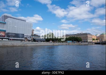 Le Musée médiéval de Stockholm est situé au nord du Palais Royal. Banque D'Images