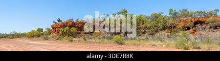 Horsetailer's gorge, Lake Dunn sculpture Trail, Queensland, Australie Banque D'Images