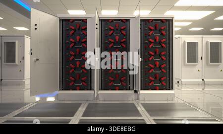 système industriel de stockage d'énergie par batterie Banque D'Images