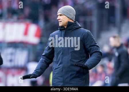 SALZBOURG, AUTRICHE - 6 JANVIER : Thomas Letsch (entraîneur-chef du FC Red Bull Salzburg) lors du match amical entre le FC Red Bull Salzburg et le FC Bayern Muenchen au Red Bull Arena le 6 janvier 2026 à Salzbourg, Autriche. Banque D'Images