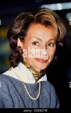 Hiltrud Schröder, genannt Hillu, zweite Ehefrau von SPD Politiker Gerhard Schröder, Ministerpräsident von Niedersachsen, Portrait 1997. Banque D'Images