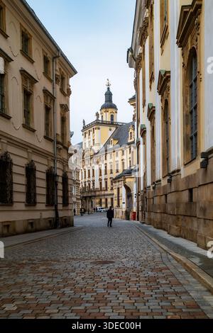Vue du bâtiment principal du Musée de l'Université de Wrocław en Pologne. Banque D'Images