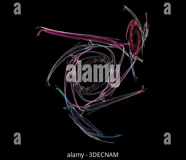 Illustration d'une illustration de la fractale numérique Banque D'Images