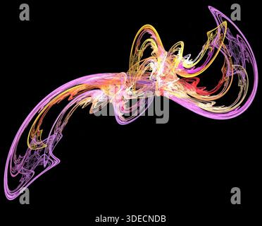 Illustration d'une illustration de la fractale numérique Banque D'Images