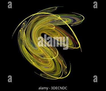 Illustration d'une illustration de la fractale numérique Banque D'Images