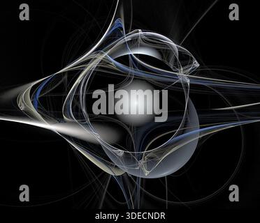 Illustration d'une illustration de la fractale numérique Banque D'Images