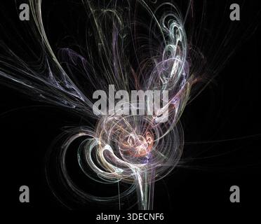 Illustration d'une illustration de la fractale numérique Banque D'Images