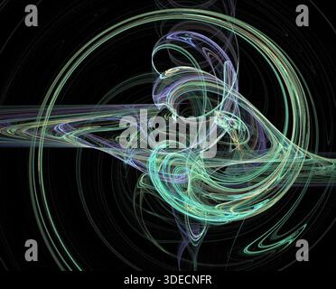 Illustration d'une illustration de la fractale numérique Banque D'Images