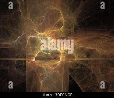 Illustration d'une illustration de la fractale numérique Banque D'Images