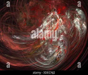 Illustration d'une illustration de la fractale numérique Banque D'Images