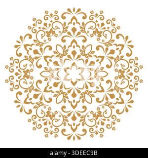 Vecteur élégant décoratif, élément pour la conception dans le style oriental. Illustration or floral - illustration vectorielle Illustration de Vecteur