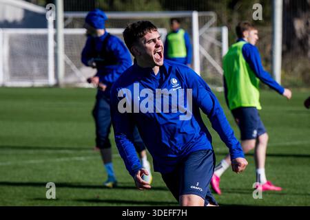 Oliva, Espagne. 07 janvier 2026. Maksim Paskotsi de Gand photographié lors du camp d'entraînement hivernal de l'équipe belge de football KAA Gent, à Oliva, Espagne, mercredi 07 janvier 2026. BELGA PHOTO JASPER JACOBS crédit : Belga News Agency/Alamy Live News Banque D'Images