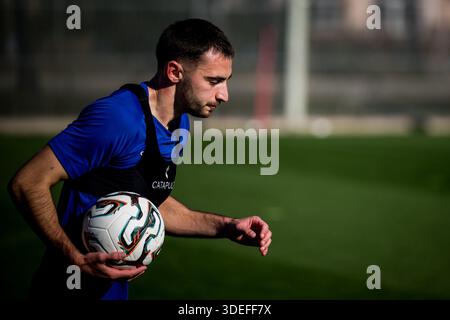 Oliva, Espagne. 07 janvier 2026. Matties Volckaert de Gent photographié lors du camp d'entraînement hivernal de l'équipe belge de football KAA Gent, à Oliva, Espagne, mercredi 07 janvier 2026. BELGA PHOTO JASPER JACOBS crédit : Belga News Agency/Alamy Live News Banque D'Images