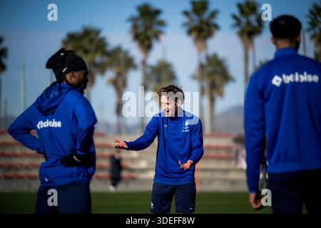 Oliva, Espagne. 07 janvier 2026. Michal Skoras de Gand photographié lors du camp d'entraînement hivernal de l'équipe belge de football KAA Gent, à Oliva, Espagne, mercredi 07 janvier 2026. BELGA PHOTO JASPER JACOBS crédit : Belga News Agency/Alamy Live News Banque D'Images