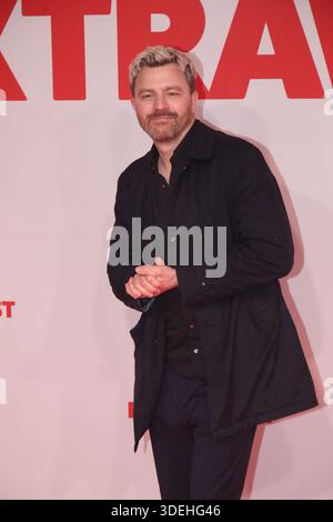 Essen, 07.01.2026 Friedrich Mücke BEI der Weltpremiere von 'Extrawurst' in der Lichtburg in Essen Foto : Matthias Gränzdörfer Banque D'Images