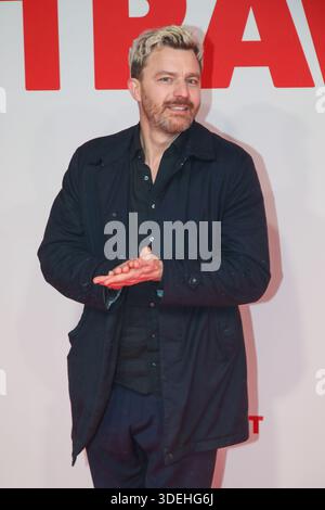 Essen, 07.01.2026 Friedrich Mücke BEI der Weltpremiere von 'Extrawurst' in der Lichtburg in Essen Foto : Matthias Gränzdörfer Banque D'Images