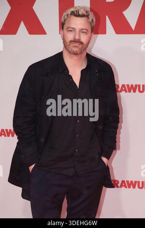 Essen, 07.01.2026 Friedrich Mücke BEI der Weltpremiere von 'Extrawurst' in der Lichtburg in Essen Foto : Matthias Gränzdörfer Banque D'Images