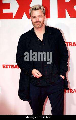 Friedrich Mücke BEI der Weltpremiere des Kinofilms Extrawurst in der Lichtburg. Essen, 07.01.2026 *** Friedrich Mücke à la première mondiale du film Extrawurst dans le Lichtburg Essen, 07 01 2026 Foto:xAgenturxWehnertx/xGränzdörferx/xFuturexImagex extrawurst 6234 Banque D'Images