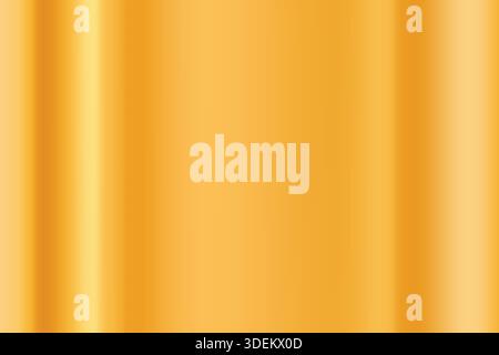 Fond en métal doré avec texture de luxe floue. Texture métallique brillante jaune doré avec fond dégradé abstrait lisse pour bannière, site Web, cartes Illustration de Vecteur