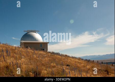 Lac Tekapo Nouvelle-Zélande Université de Canterbury Observatoire Mt John Banque D'Images