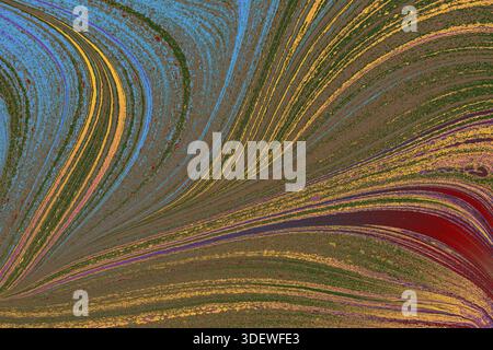 Motif abstrait marbruant pour le tissu et le design. Texture d'arrière-plan marbrulante et créative Banque D'Images