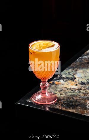 Cocktail Malibu à Villeroz Bych Boston Saffron – gros plan Banque D'Images