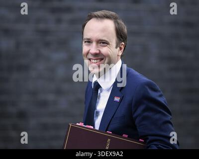 Londres, Royaume-Uni. 04 décembre 2018. Matt Hancock, député, secrétaire d'État à la Santé et aux soins sociaux, arrive à la réunion hebdomadaire du Cabinet, 10 Downing Stree Banque D'Images
