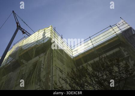 Échafaudage sur la façade d'un bâtiment Banque D'Images