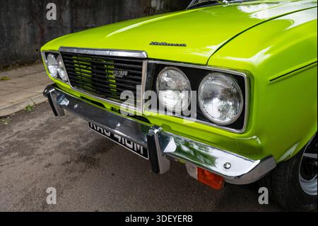 1973 Hillman Hunter GLS avec moteur Holbay performance Head, voiture de sport britannique classique Banque D'Images