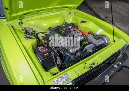 1973 Hillman Hunter GLS avec moteur Holbay performance Head, voiture de sport britannique classique Banque D'Images