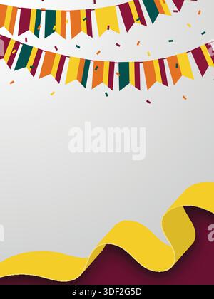 SRI LANKA contexte pour les Festivals et les célébrations des Journées nationales Illustration de Vecteur