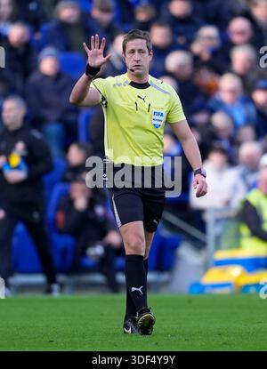Arbitre John Brooks après le match de troisième tour de la Coupe FA Emirates au Hill Dickinson Stadium, Liverpool. Date de la photo : samedi 10 janvier 2026. Banque D'Images