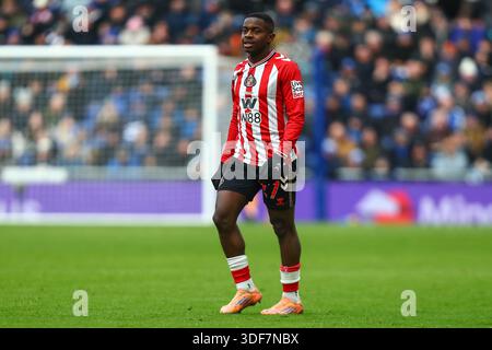 Liverpool, Royaume-Uni. 10 janvier 2026. Noah Sadiki de Sunderland lors du troisième tour Everton v Sunderland Emirates FA Cup au Hill Dickinson Stadium, Liverpool, Angleterre, le 10 janvier 2026 crédit : Luke Williams/Every second Media crédit : Every second Media/Alamy Live News Banque D'Images