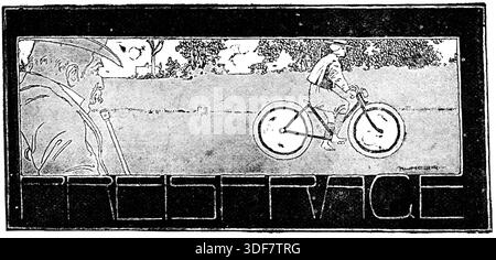 Affiche publicitaire de Beer Pub. Peinture de l'artiste autrichien Julius Klinger. Illustration du XIXe siècle. Allemagne. Fond blanc Banque D'Images