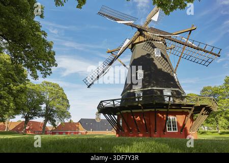 Copenhague, Danemark - 25 MAI 2017 : Moulin dans la forteresse historique à Copenhague Kastellet Banque D'Images