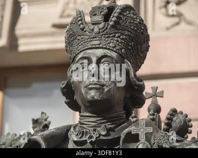Saint-pétersbourg, Russie, 16 mars 2018, l'empereur russe Paul Ier monument Banque D'Images