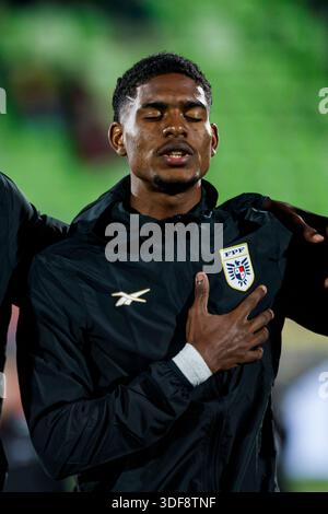 Valparaiso, Chili - septembre 27 : Antony Herbert lors de la Coupe du monde U-20 de la FIFA, Chili 2025 Groupe B entre le Paraguay et le Panama à l'Estadio ElÌas Banque D'Images