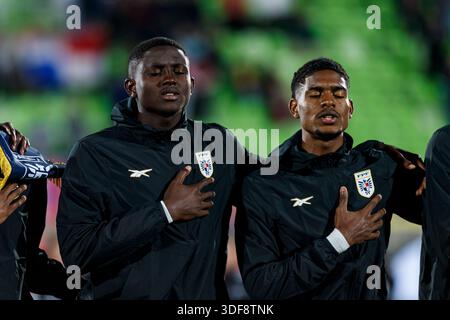 Valparaiso, Chili - septembre 27 : Ariel Arroyo, Antony Herbert lors de la Coupe du monde U-20 de la FIFA, Chili 2025 Groupe B entre le Paraguay et le Panama à Banque D'Images