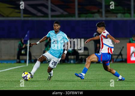Valparaiso, Chili - septembre 27 : Antony Herbert du Panama lors du match du Groupe B de la Coupe du monde U-20 de la FIFA, Chili 2025 entre le Paraguay et le Panama à l'ESTA Banque D'Images