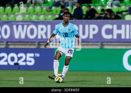 Valparaiso, Chili - septembre 27 : Antony Herbert du Panama lors du match du Groupe B de la Coupe du monde U-20 de la FIFA, Chili 2025 entre le Paraguay et le Panama à l'ESTA Banque D'Images