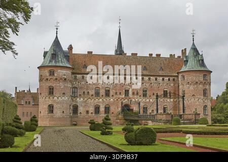 L'île de Fionie, au Danemark - le 17 septembre 2017 : Egeskov Castle est le mieux préservé de l'eau château Renaissance et il est situé dans le sud de l'île de Banque D'Images